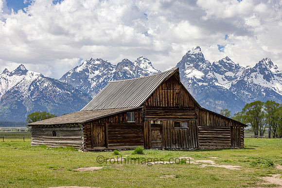 Mormon Row Barn with Tetons in view