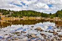 High Altitude Glacier Lake on Bear Tooth HWY close to the pass.