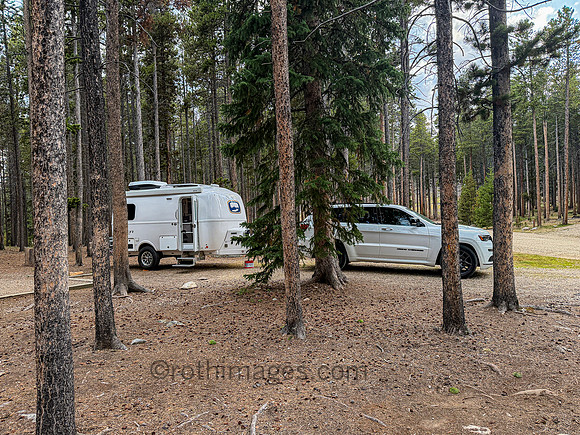 Lamar's National Forest Camping Site in the Big Horn Mt. Range (WY)